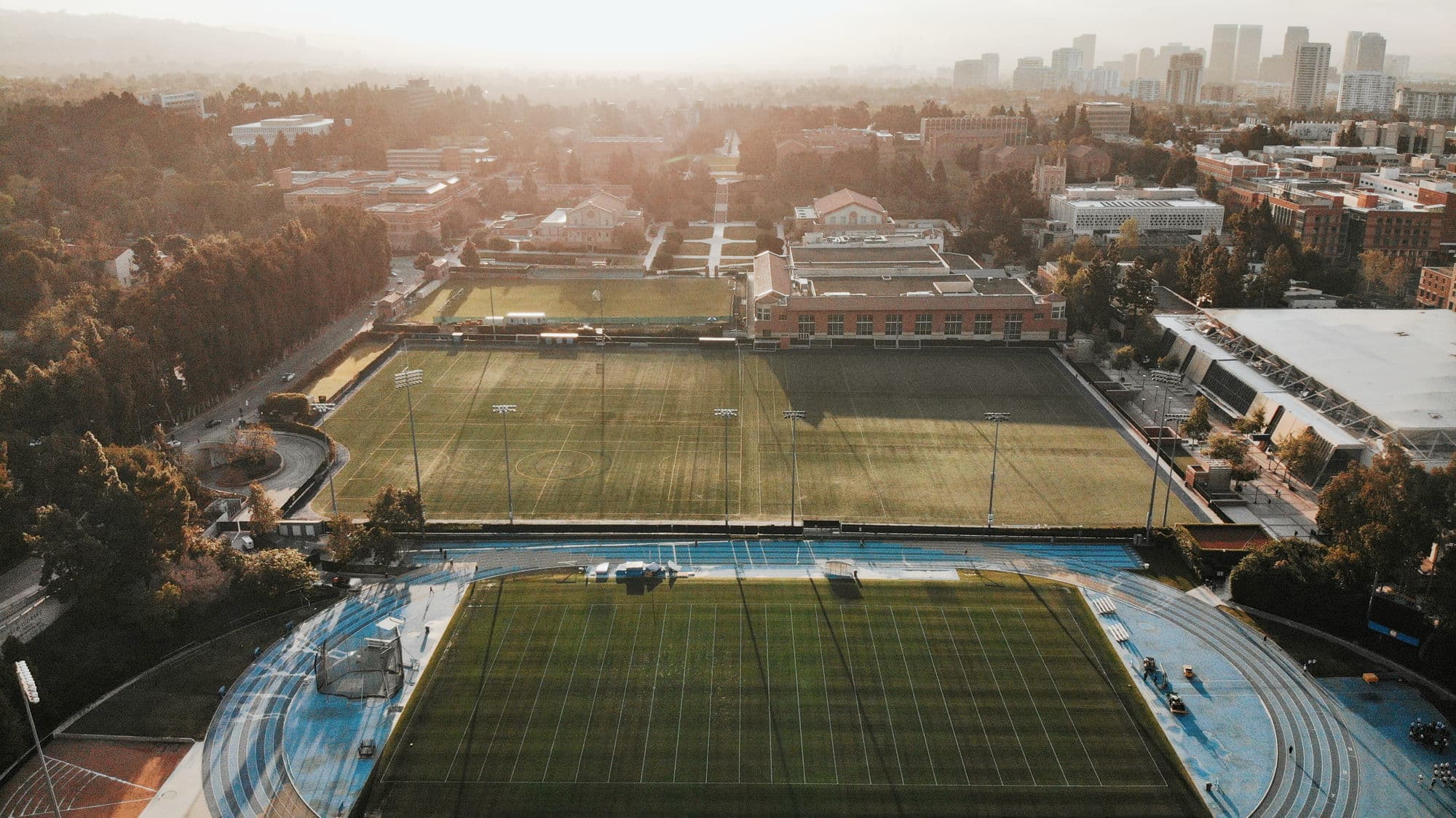 UCLA athletics facilities aerial view