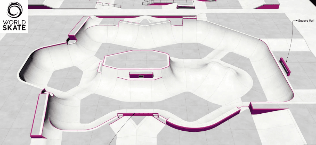 The park course for Tokyo 2020 ©California Skateparks