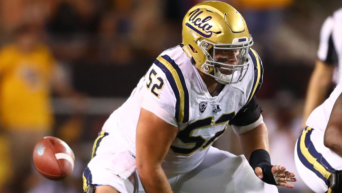 Scott Quessenberry lines up for UCLA.